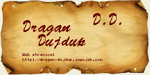 Dragan Dujdup vizit kartica